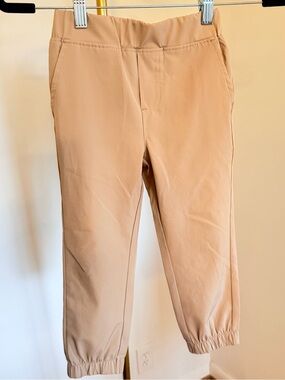 The Original Ben Sherman Boy’s Tan Elastic-Hem Khaki Joggers